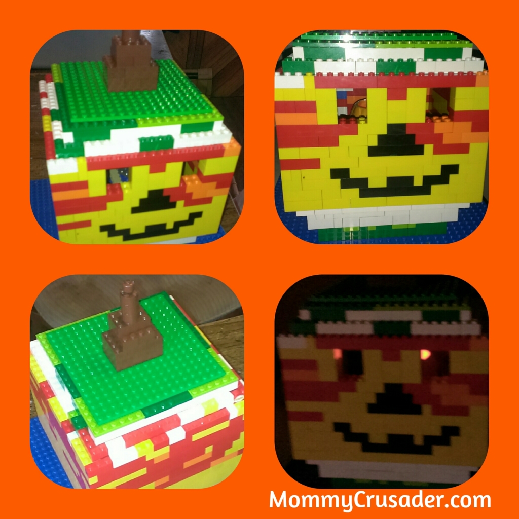 Our family's Lego Jack O'Lantern | MommyCrusader.com
