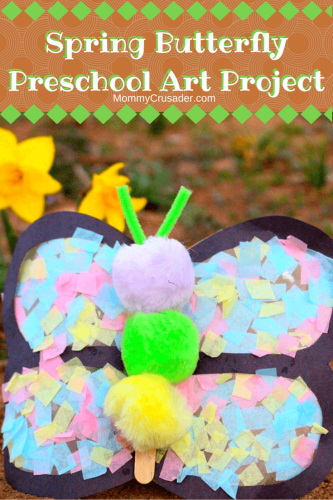 This whimsical butterfly is super easy to make, even for little ones, and brings a bit of spring time magic inside.