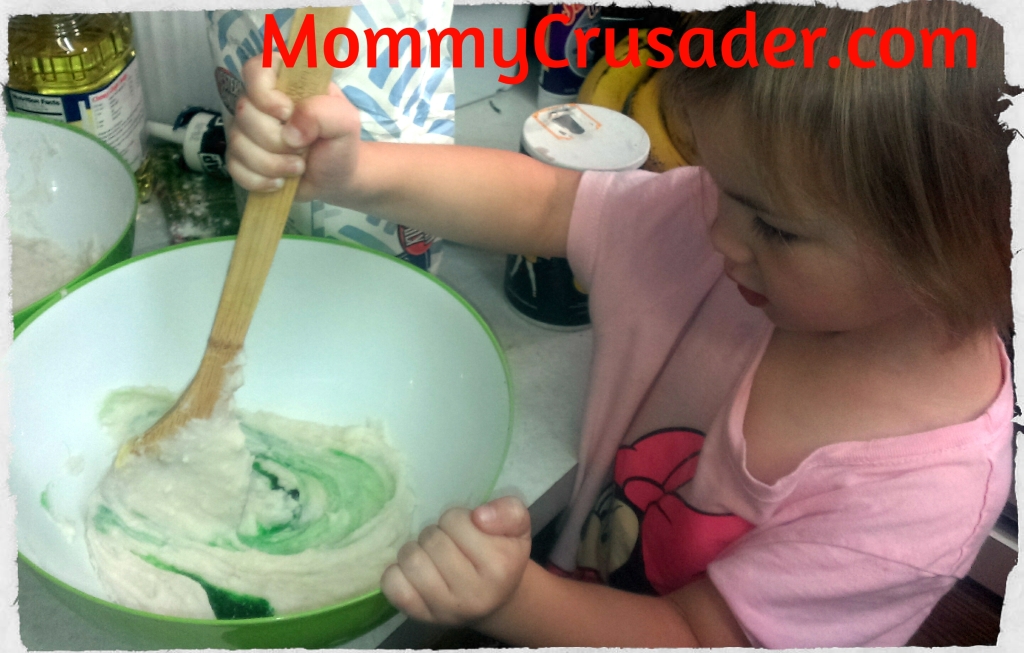 Mixing the dough | MommyCrusader.com