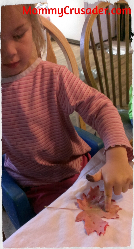 Preschooler stamping | MommyCrusader.com