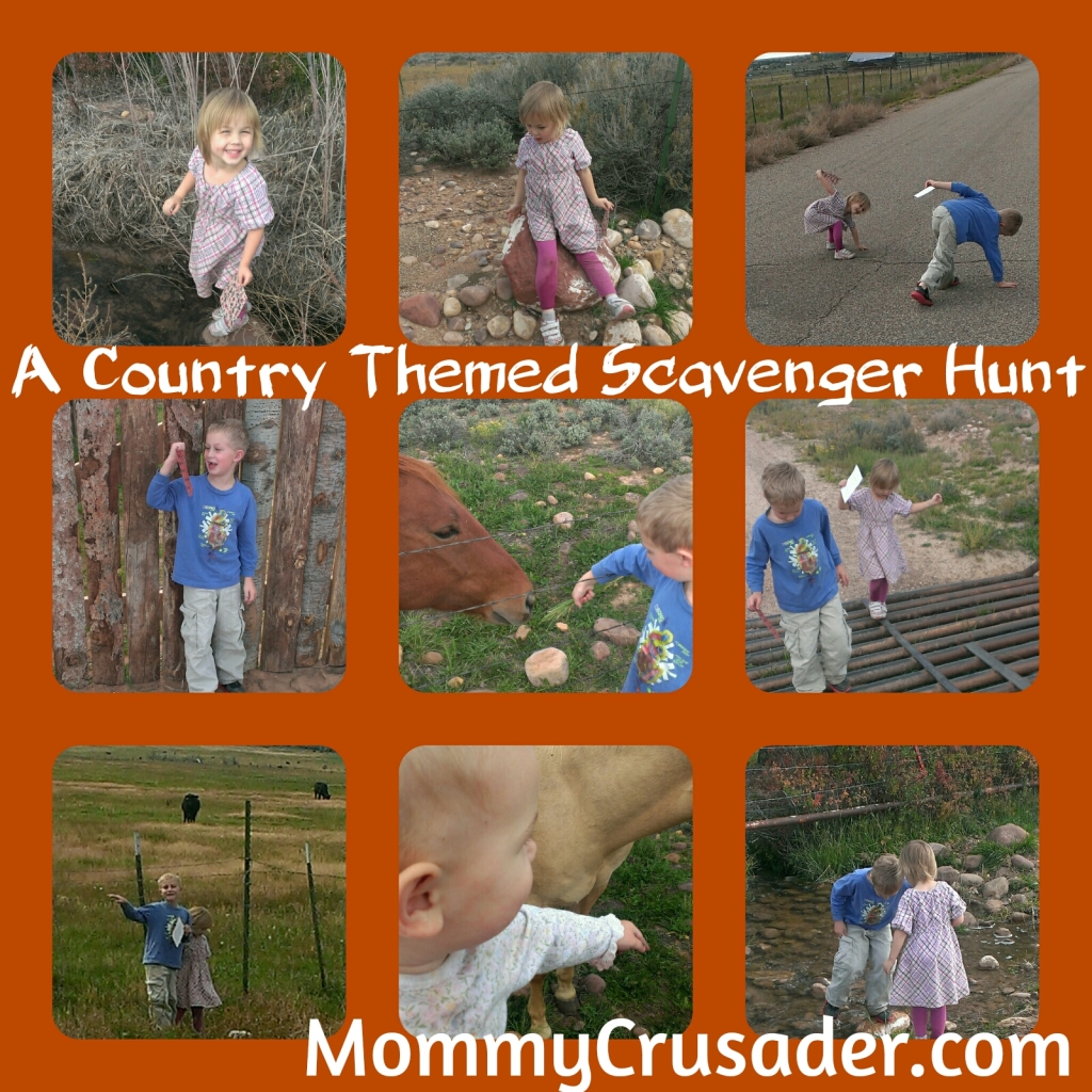 A country themed scavenger hunt | MommyCrusader.com