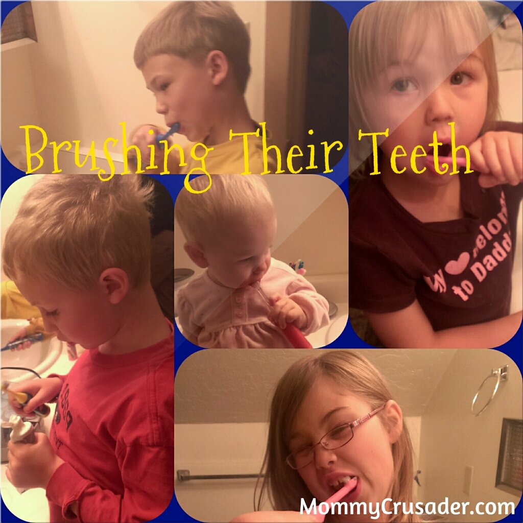 Brushing their Teeth | MommyCrusader.com