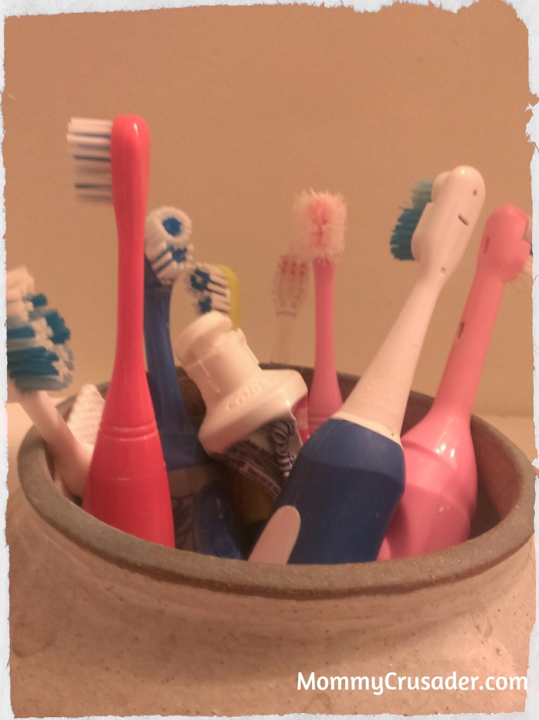 The Toothbrushing Canister. | MommyCrusader.com