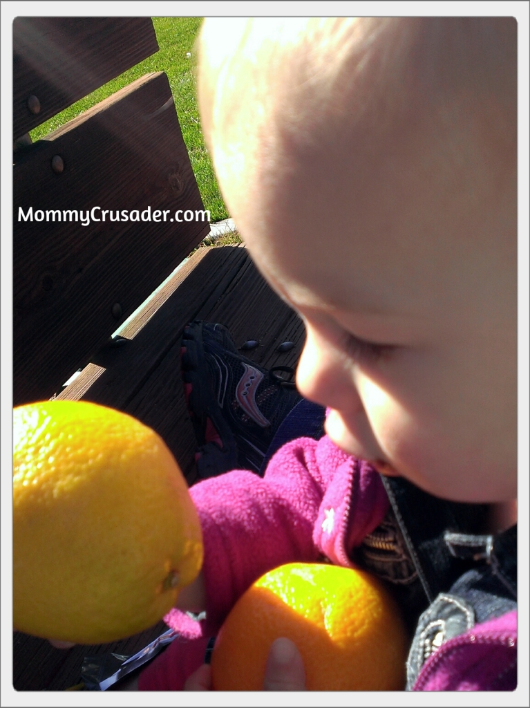 Baby with orang | MommyCrusader.com