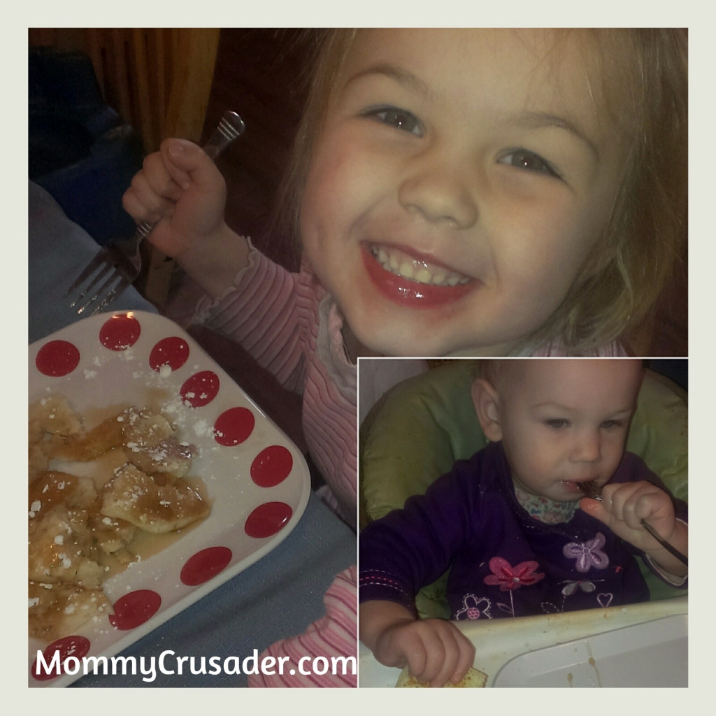 Eating Snow-Covered Pancakes. | MommyCrusader.com