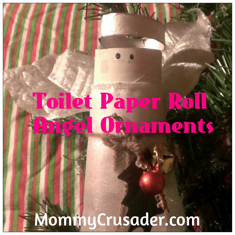 Toilet Paper Roll Angel Ornaments | MommyCrusader.com