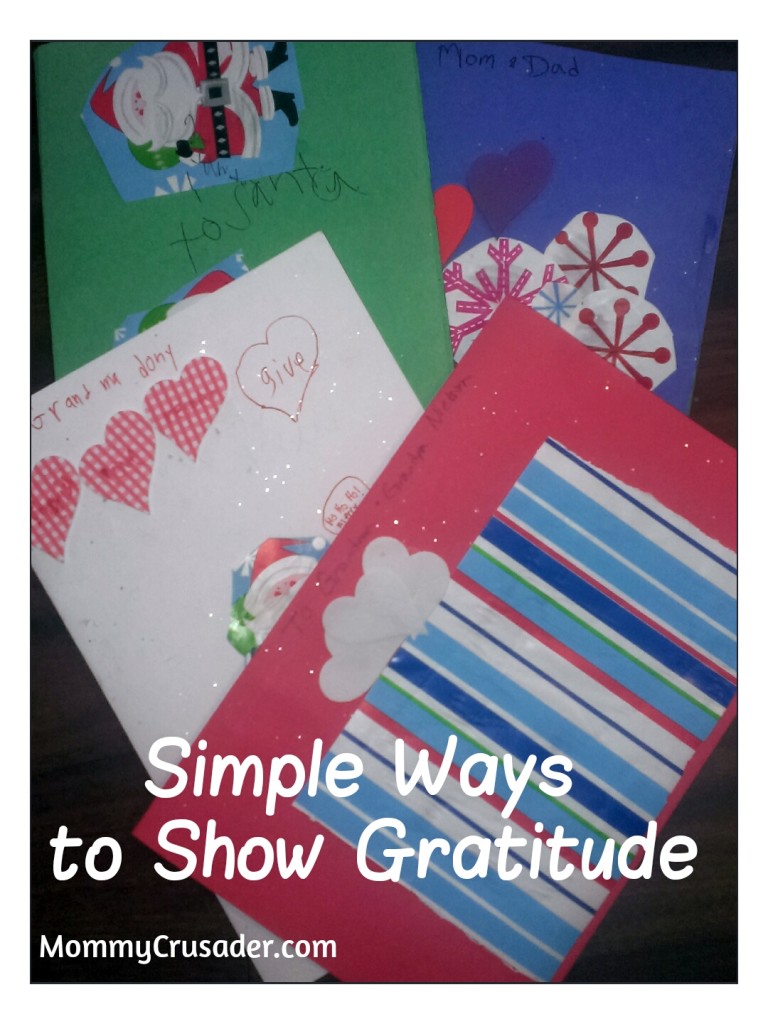 Simple ways to show gratitude | MommyCrusader.com