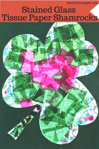 This is a fun and practically mess-free St. Patricks Day craft/activity that my preschooler and I did -- with the added bonus of developing fine motor skills.