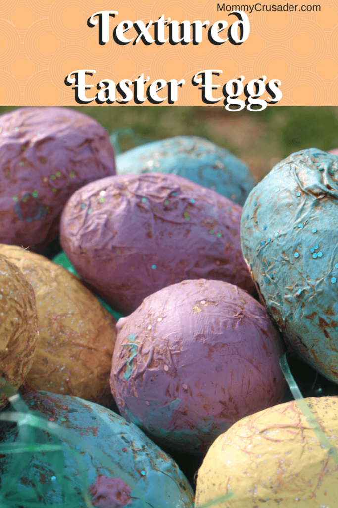 This is a craft the whole family can help with and is a lot of fun to do. The finished eggs look like they’re made from painted antiqued wood, and are a fantastic addition to any Easter décor. Happy crafting!